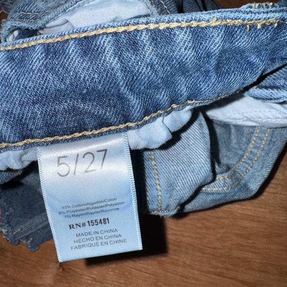 Denim Distressed Women's Shorts - Picture 2 of 4